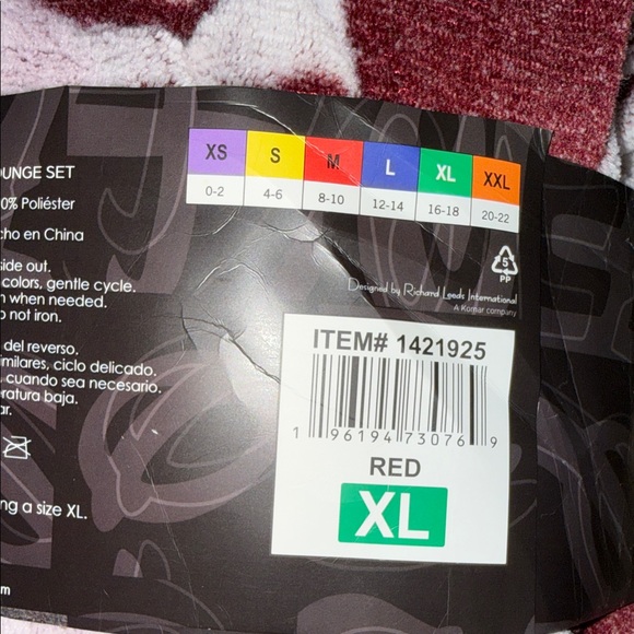 Disney Burgundy and White Mickey Mouse Jogger Set - Picture 6 of 6